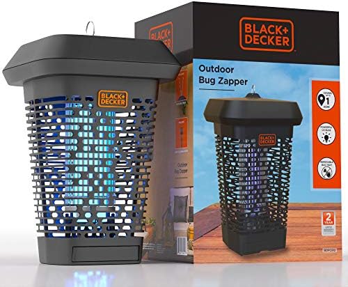 BLACK+DECKER Bug Zapper – Electric UV Insect Catcher & Killer for Flies, Mosquitoes, Gnats