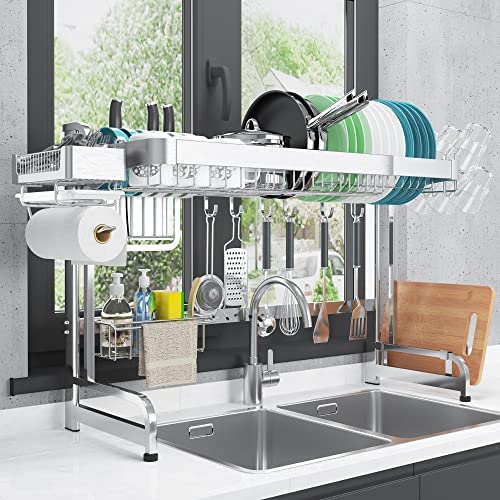 Two Tier Over The Sink Dish Drying Rack Two Tier Over The Sink Dish Drying Rack
