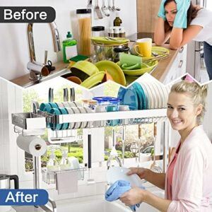 Two Tier Over The Sink Dish Drying Rack Two Tier Over The Sink Dish Drying Rack