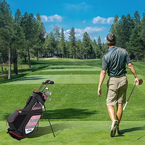 Lightweight Waterproof Golf Stand Bag with 14 Way Divider Lightweight Waterproof Golf Stand Bag with 14 Way Divider
