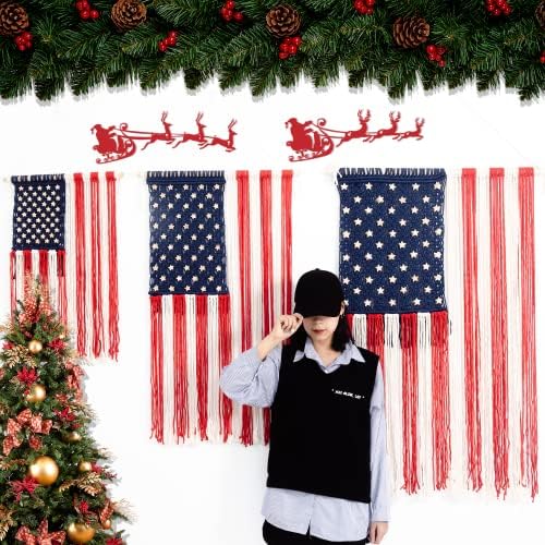 Famiheart Boho Hanging Big Macrame Flag