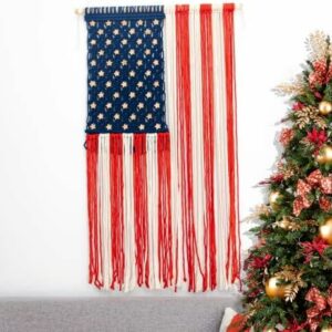 Famiheart Boho Hanging Big Macrame Flag