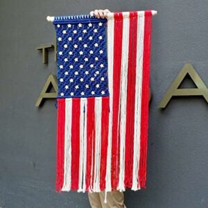 Famiheart Boho Hanging Big Macrame Flag