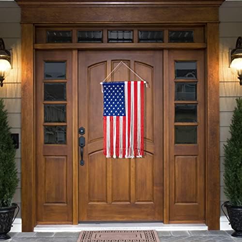 Famiheart Boho Hanging Big Macrame Flag