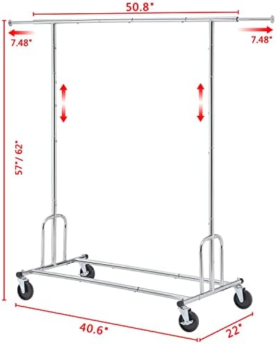 Tajsoon Heavy Duty Commercial Clothing Rack