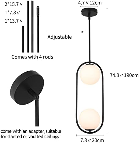 Modern Style Pendant Lighting – Black Mid Century Pendant Light Fixture Modern Style Pendant Lighting – Black Mid Century Pendant Light Fixture