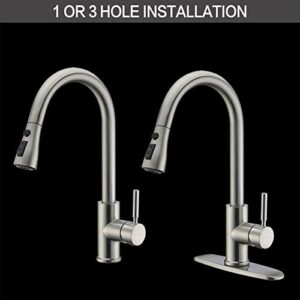 Single Handle High Arc Pull Out Brushed Nickel Kitchen Faucet Single Handle High Arc Pull Out Brushed Nickel Kitchen Faucet
