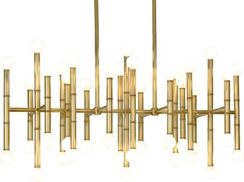 Robert Abbey 687 – 42 Light Chandelier – Antique Brass Finish