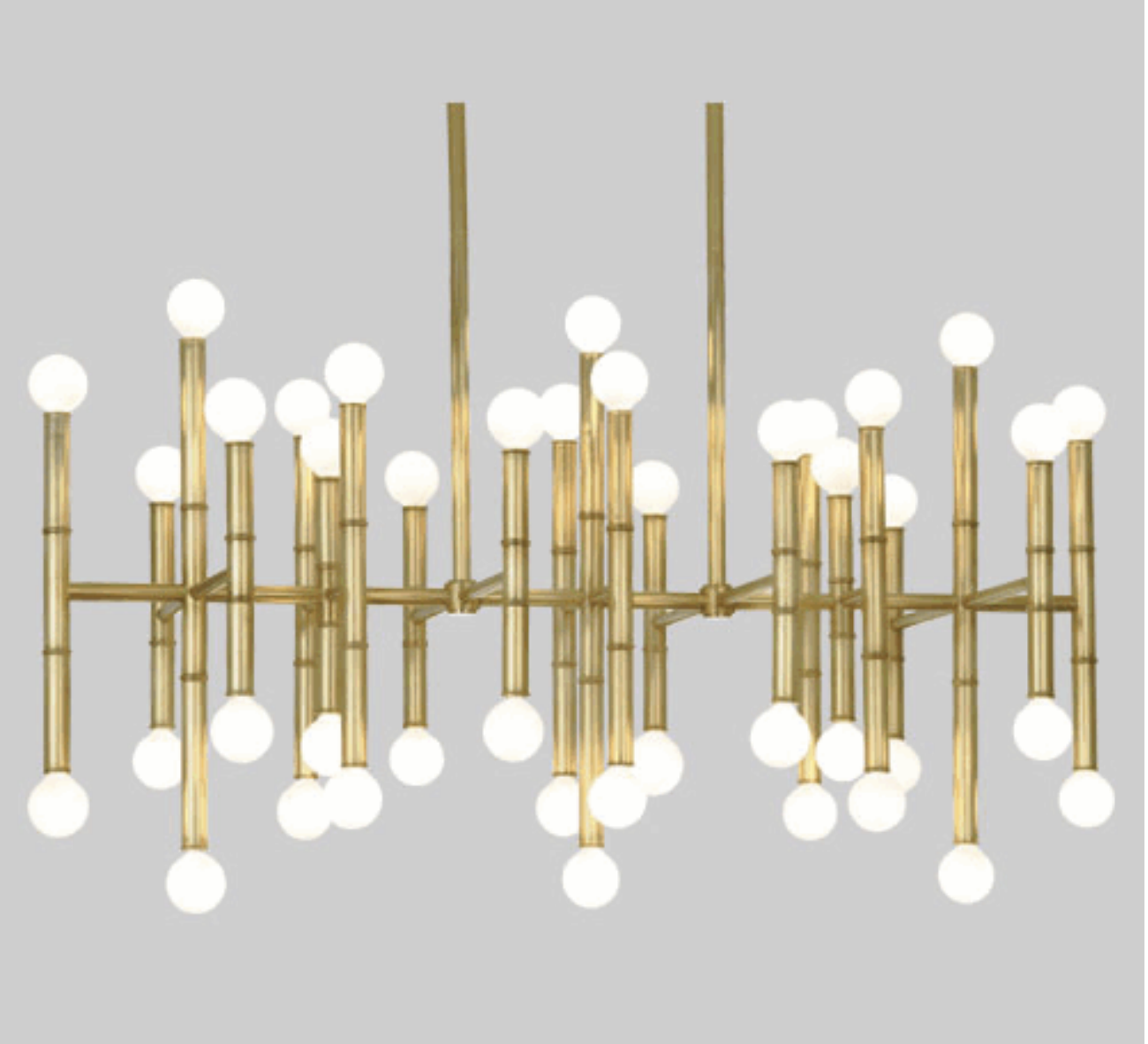 Robert Abbey 687 – 42 Light Chandelier – Antique Brass Finish