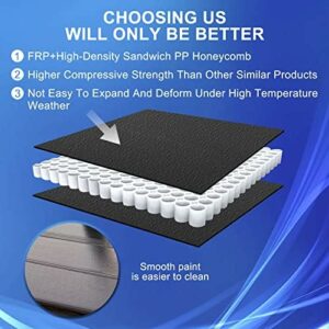 JUST-V Hard Tri-Fold Truck Bed Tonneau Cover Replacement for 2015-2023 Ford F150 5.5′ Bed – Black