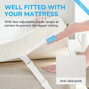 RECCI 2 Inch Twin Size Mattress Topper – 100% CertiPUR-US Certified Memory Foam