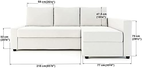 MASTERS OF COVERS Snug Fit Friheten Slipcover for The IKEA Friheten with Chaise Corner Cover – Sofa Bed Cover (Yellow)