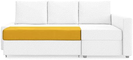 MASTERS OF COVERS Snug Fit Friheten Slipcover for The IKEA Friheten with Chaise Corner Cover – Sofa Bed Cover (Yellow)