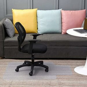 Heavy Duty Chair Mat for Carpeted Floor with Lip for Home & Office 45″ X 53″ – Premium Polycarbonate Studded – Transparent