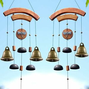 BigOtters Craft Bells – 16PCS Bronze Jingle Bells Vintage Bells (1.7″ X 1.5″) with Spring Hooks