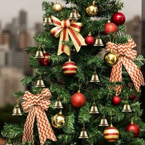 BigOtters Craft Bells – 16PCS Bronze Jingle Bells Vintage Bells (1.7″ X 1.5″) with Spring Hooks