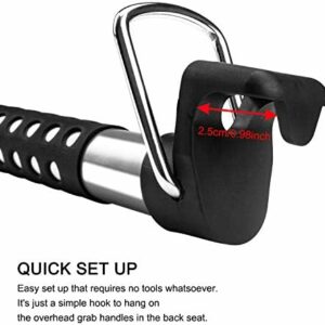 Beinhome Rubber Car Clothes Hanger Bar – Expandable up to 63″ – Heavy Duty Car Clothes Rack