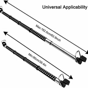 Beinhome Rubber Car Clothes Hanger Bar – Expandable up to 63″ – Heavy Duty Car Clothes Rack
