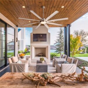 BiGizmos 72″ Industrial DC Motor Ceiling Fan with LED Light