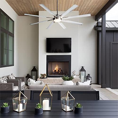 BiGizmos 72″ Industrial DC Motor Ceiling Fan with LED Light