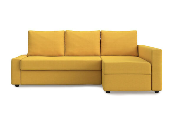 MASTERS OF COVERS Snug Fit Friheten Slipcover for The IKEA Friheten with Chaise Corner Cover – Sofa Bed Cover (Yellow)