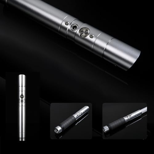 Lightsaber Rechargeable 7 RGB Color Metal Hilt Dueling LED Light Saber for Adults Kids Cosplay Accessories with Sound Mode