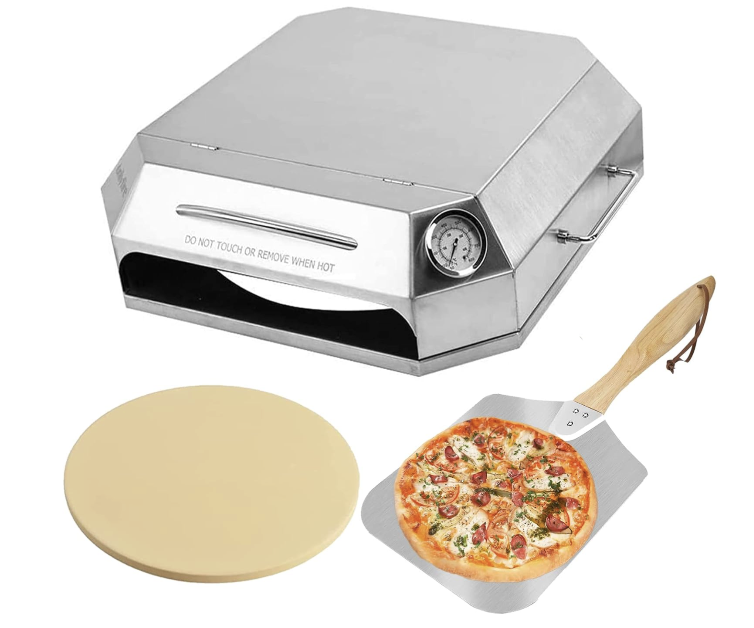 Onlyfire Stainless Steel Pizza Oven Kit Gas Grills – Outdoor Grill Top Pizza Oven Kit
