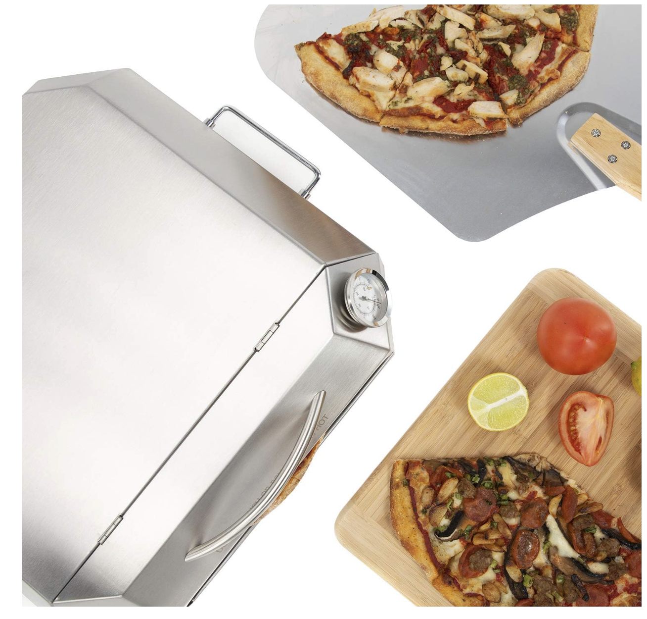 Onlyfire Stainless Steel Pizza Oven Kit Gas Grills – Outdoor Grill Top Pizza Oven Kit