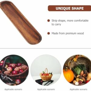 Long Wood Tray -12 Inch Wood Serving Tray – Appetizer Plate – Kitchen Charcuterie Board