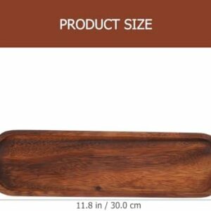 Long Wood Tray -12 Inch Wood Serving Tray – Appetizer Plate – Kitchen Charcuterie Board