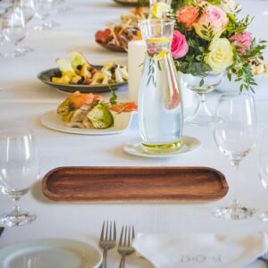 Long Wood Tray -12 Inch Wood Serving Tray – Appetizer Plate – Kitchen Charcuterie Board