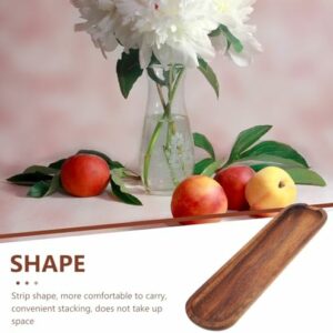 Long Wood Tray -12 Inch Wood Serving Tray – Appetizer Plate – Kitchen Charcuterie Board
