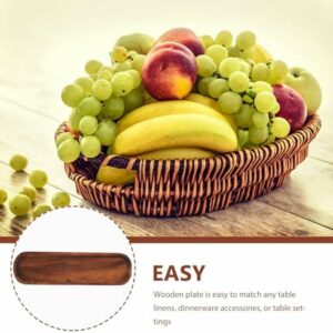 Long Wood Tray -12 Inch Wood Serving Tray – Appetizer Plate – Kitchen Charcuterie Board