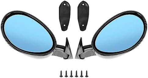 Right Car Classic Retro Door Wing Side Mirror Rearview Vintage Matte Carbon Fiber Look Right Car Classic Retro Door Wing Side Mirror Rearview Vintage Matte Carbon Fiber Look