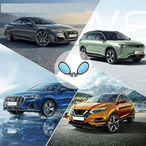 Right Car Classic Retro Door Wing Side Mirror Rearview Vintage Matte Carbon Fiber Look Right Car Classic Retro Door Wing Side Mirror Rearview Vintage Matte Carbon Fiber Look