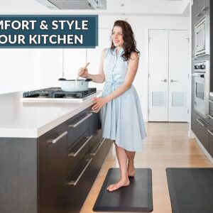 ComfiLife Anti Fatigue Floor Mat – 3/4 Inch Thick Perfect Kitchen Mats for Floor – 20″ x 32″ Black