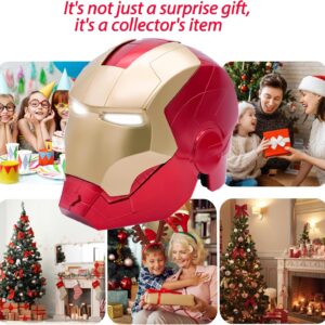 Open/Close Wearable Helmet with Eyes Glowing for Kids and Teens Mask Costume and Role-Play Dress Up, Ideal for Birthdays, Christmas, Halloween (Child Size)