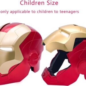 Open/Close Wearable Helmet with Eyes Glowing for Kids and Teens Mask Costume and Role-Play Dress Up, Ideal for Birthdays, Christmas, Halloween (Child Size)